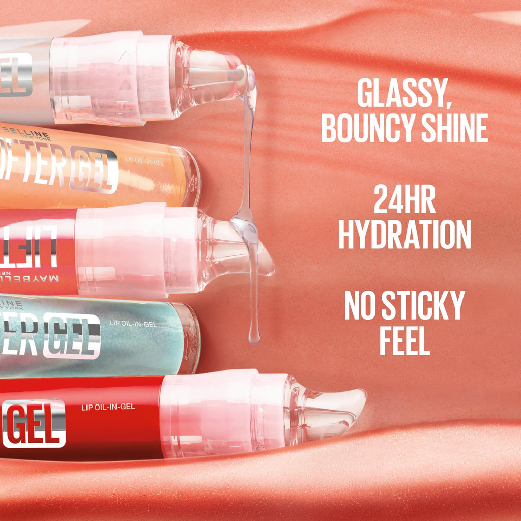 Maybelline Lifter Oil-in-Gel Lip Gloss with Hyaluronic Acid, Mintini, 0.22 fl oz
