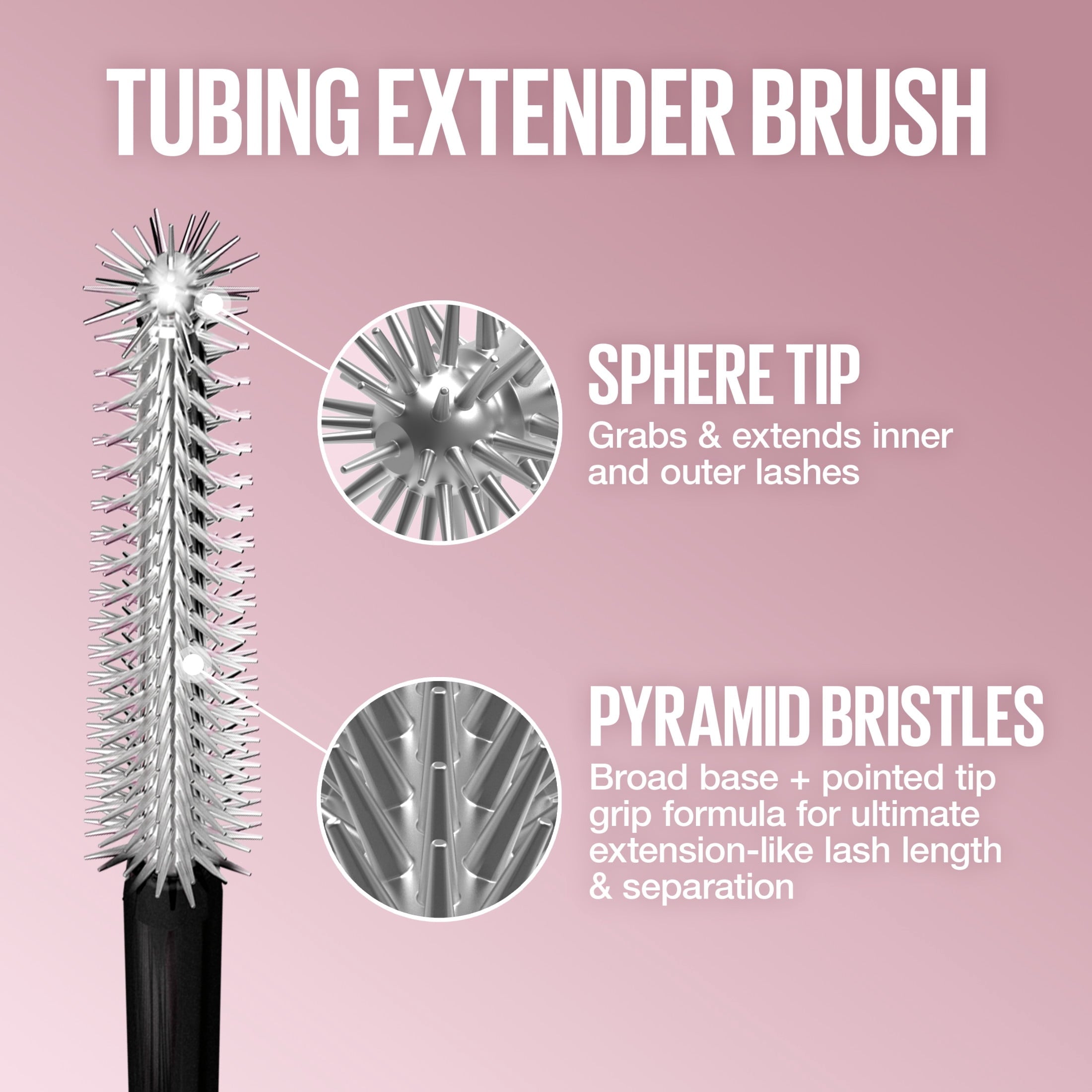 Maybelline Lash Sensational Sky Tubes Tubing Mascara Extension-Like Length Conditioning with Shea Butter + Castor Oil , Very Black, 0.23 fl oz