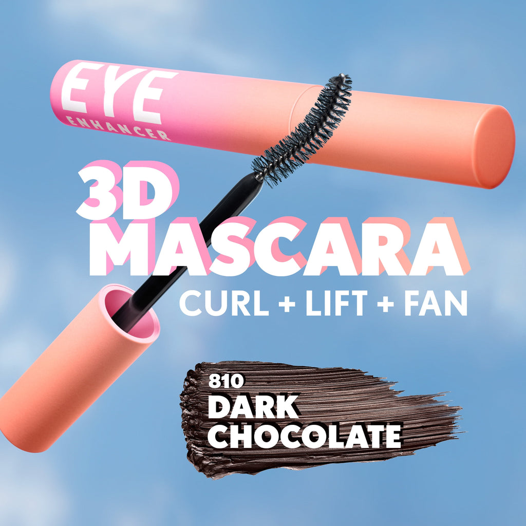 COVERGIRL Eye Enhancer 3D Mascara, 810 Dark Chocolate, 0.30 fl oz