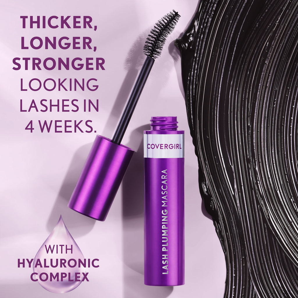 COVERGIRL Simply Ageless Lash Plumping 3-in-1 Mascara, 105 Black, 0.4 fl oz