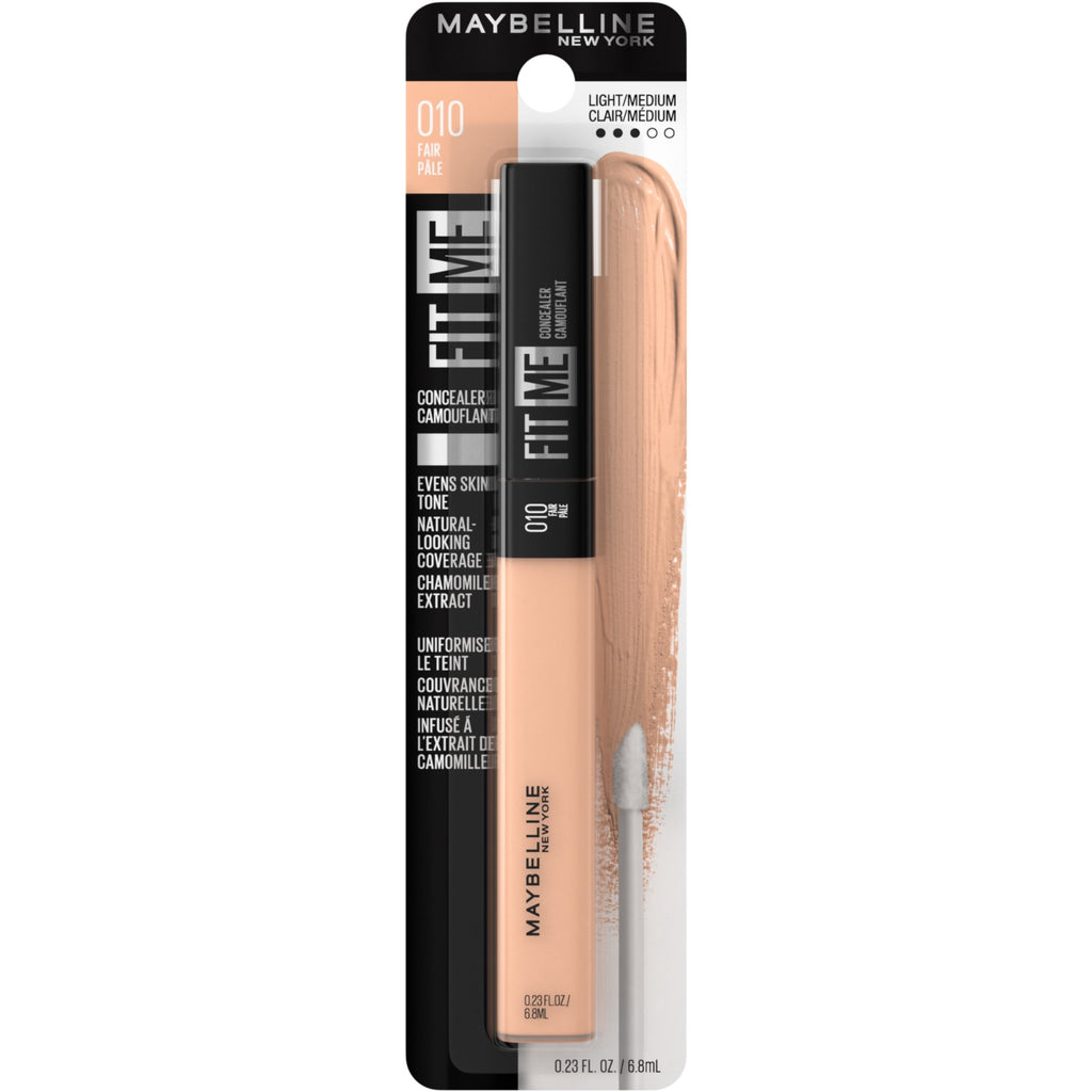 Maybelline Fit Me Liquid Concealer Makeup, Natural Coverage, Oil-Free, Fair, 0.23 fl oz