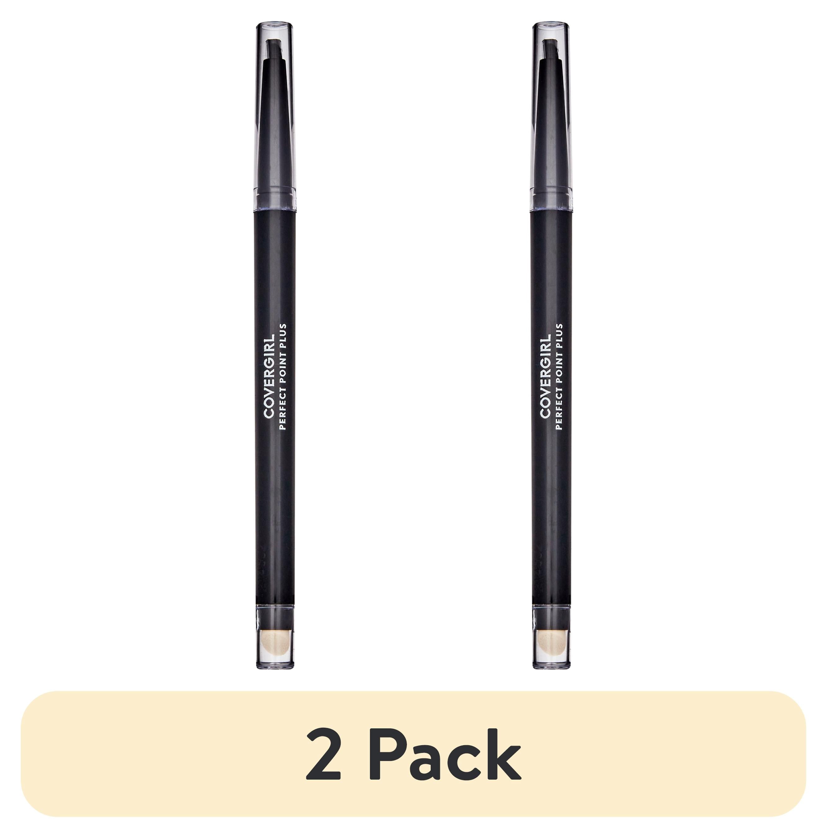 (2 pack) COVERGIRL Perfect Point Plus Eyeliner Pencil, Black Onyx Pack of 1, Long-Lasting, Versatile Black Eyeliner, Soft Smudging Tip, No Sharpening Needed