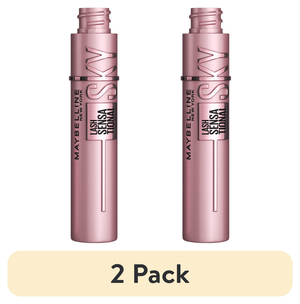 (2 pack) Maybelline Lash Sensational Sky High Washable Mascara, True Brown