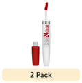 (2 pack) Maybelline SuperStay 24 2-Step Liquid Lipstick, Keep It Red
