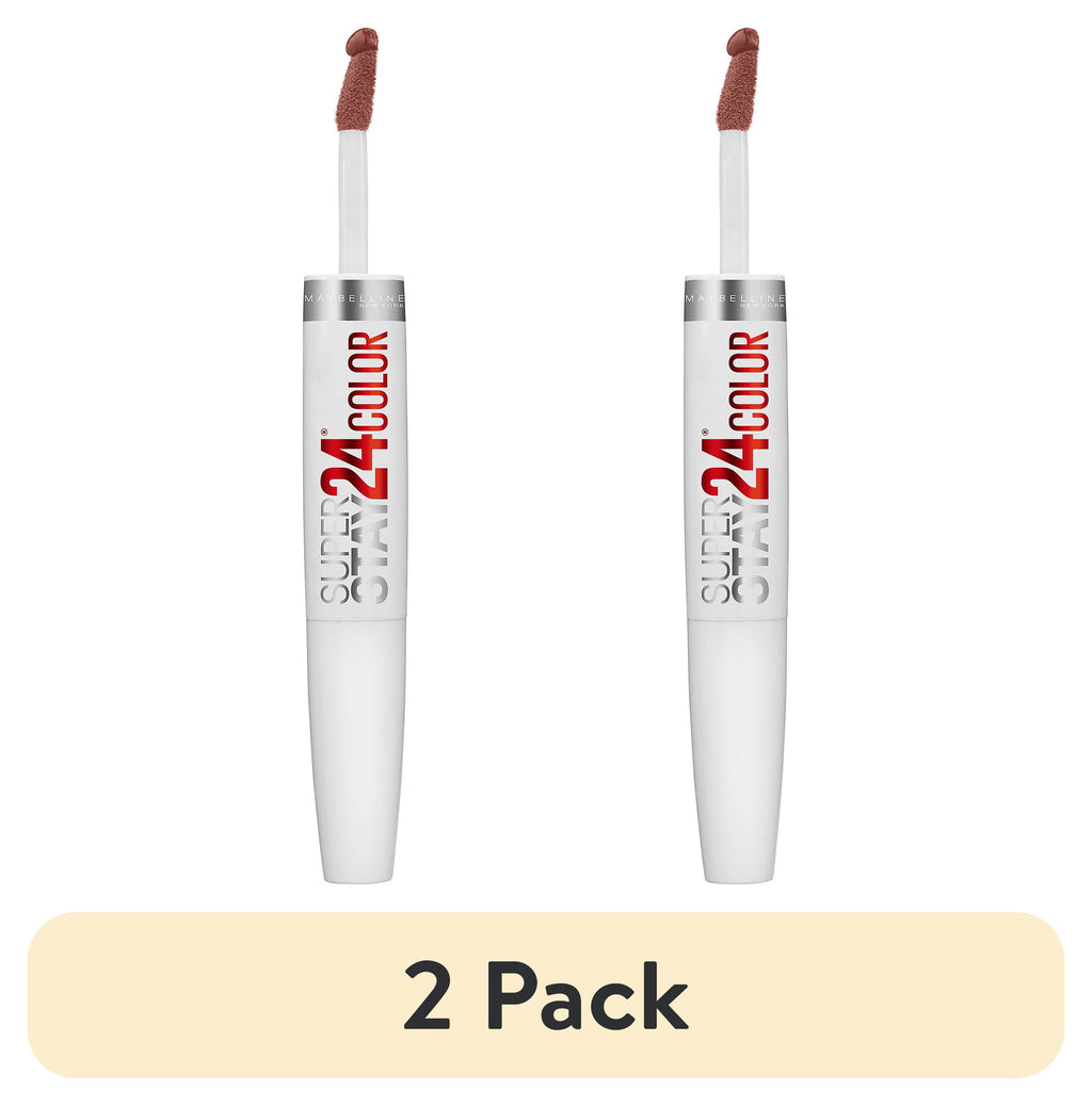 (2 pack) Maybelline SuperStay 24 2-Step Liquid Lipstick, Endless Espresso