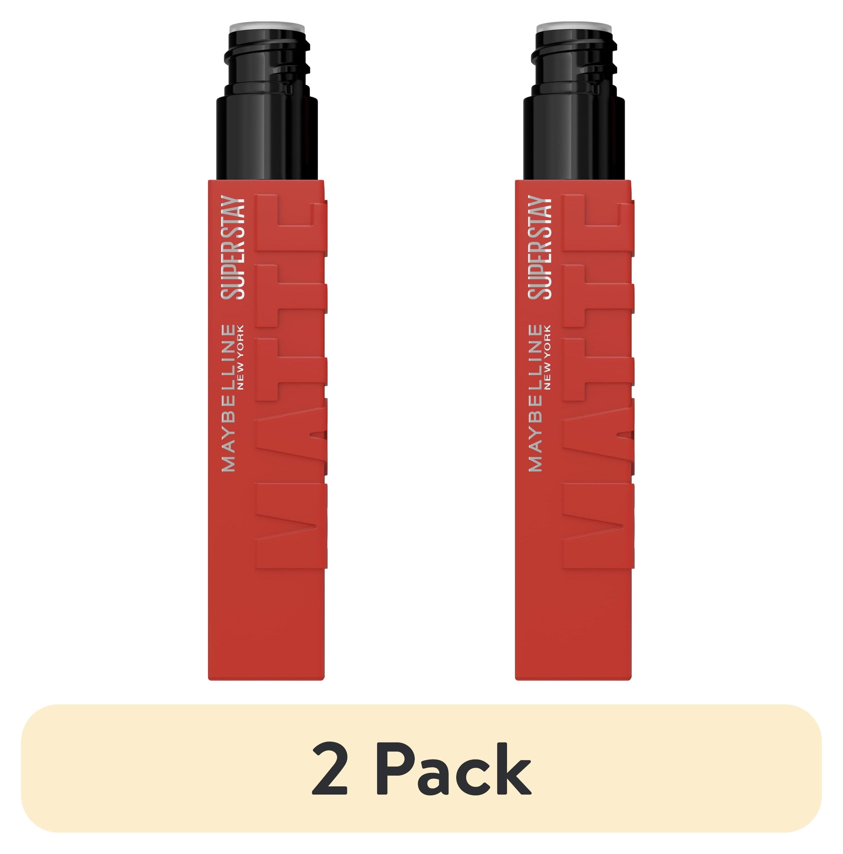 (2 pack) Maybelline Super Stay Matte Ink City Edition Liquid Lipstick, Self-Starter