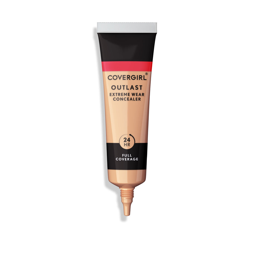 COVERGIRL Outlast Extreme Wear Concealer Makeup, Lightweight and Waterproof, Ivory, Full