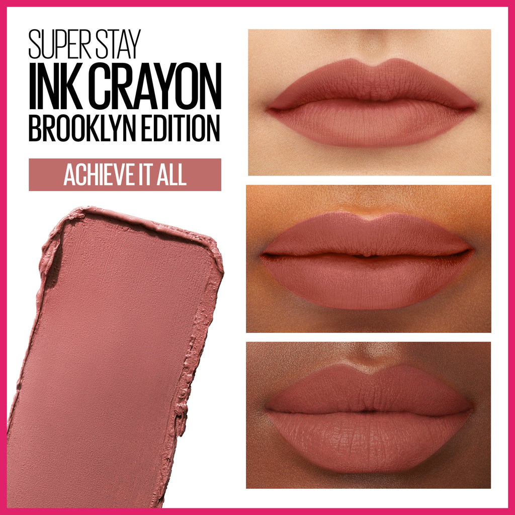 (2 pack) Maybelline Super Stay Ink Crayon Matte Lipstick, Achieve It All