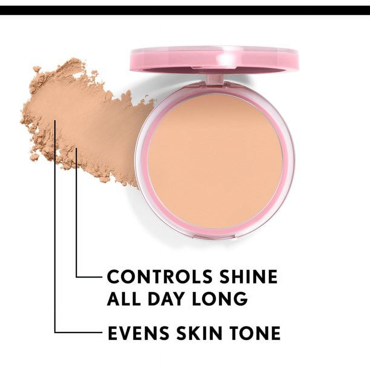 COVERGIRL Clean Fresh Pressed Powder, 120 Fair, 0.35 oz, Oil and Talc Free, Full Coverage