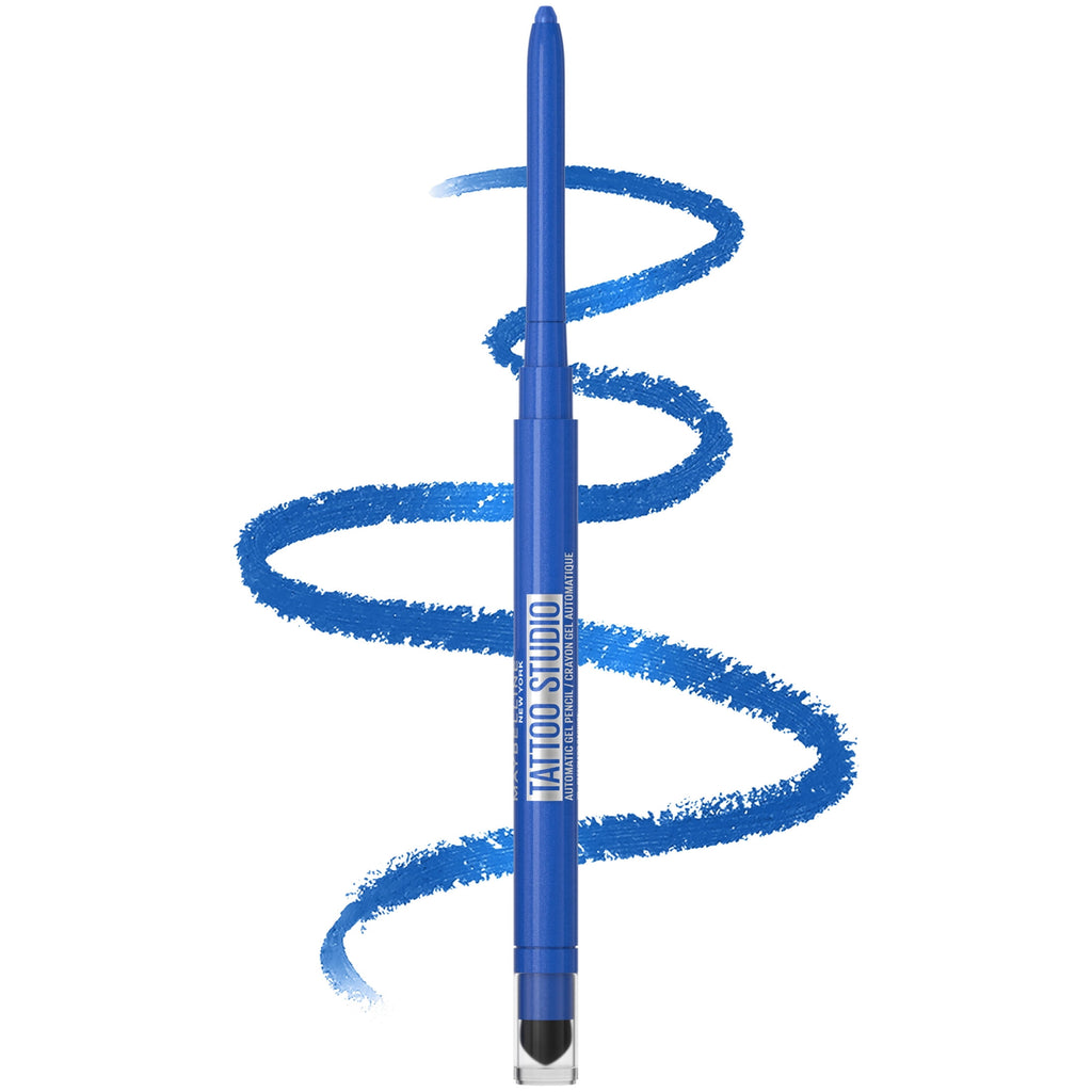 Maybelline Tattoo Studio Automatic Gel Pencil Eyeliner, Sleepless Sapphire, 0.01 oz