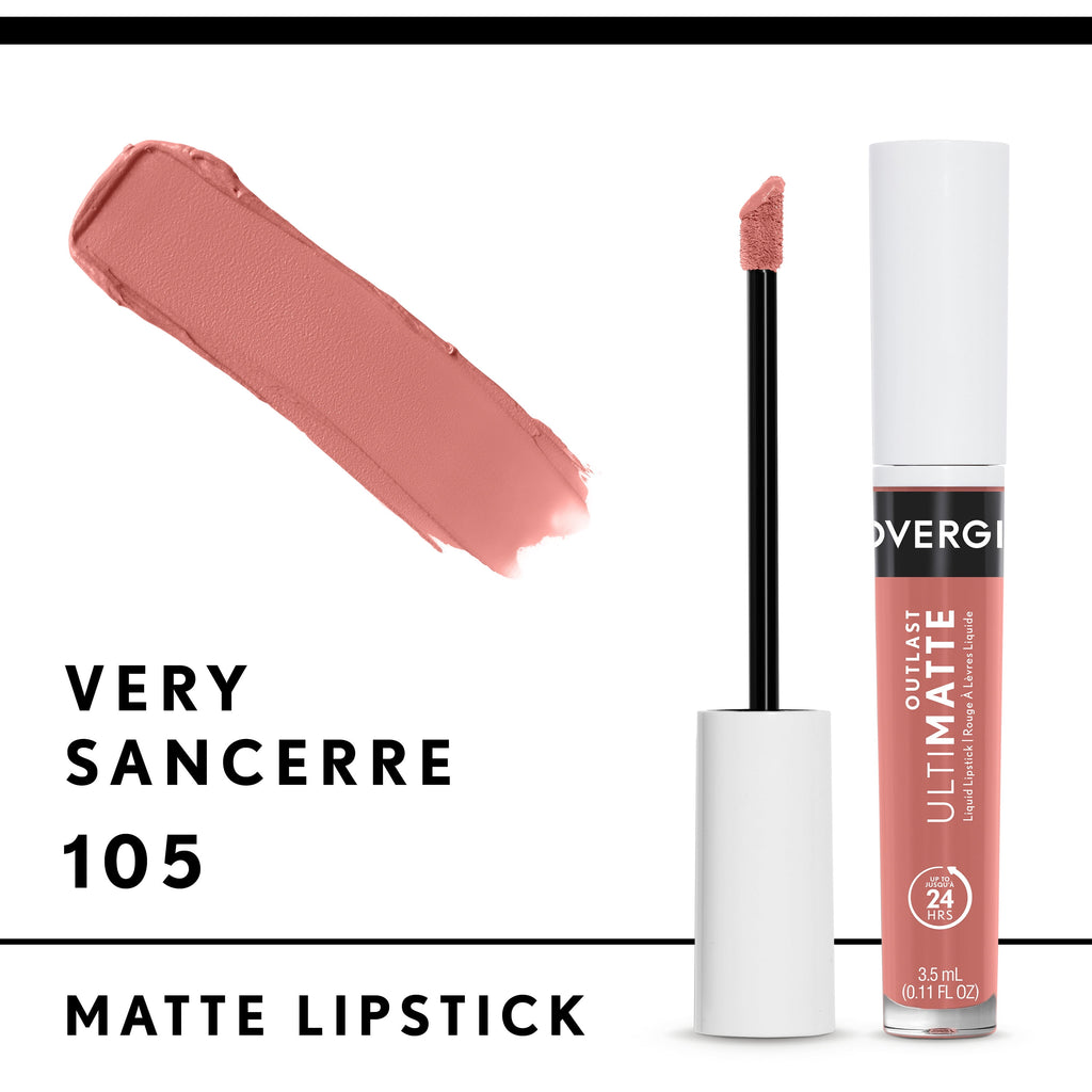 COVERGIRL Outlast Ulti-Matte One Step Liquid Lip Color, Very Sancerre, 0.11 oz