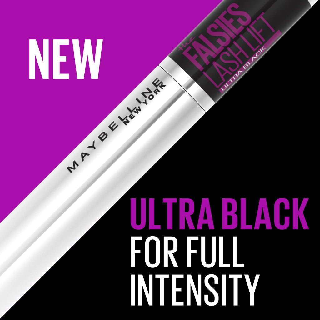 Maybelline The Falsies Lash Lift Washable Mascara Eye Makeup, Ultra Black, 0.32 fl. oz.