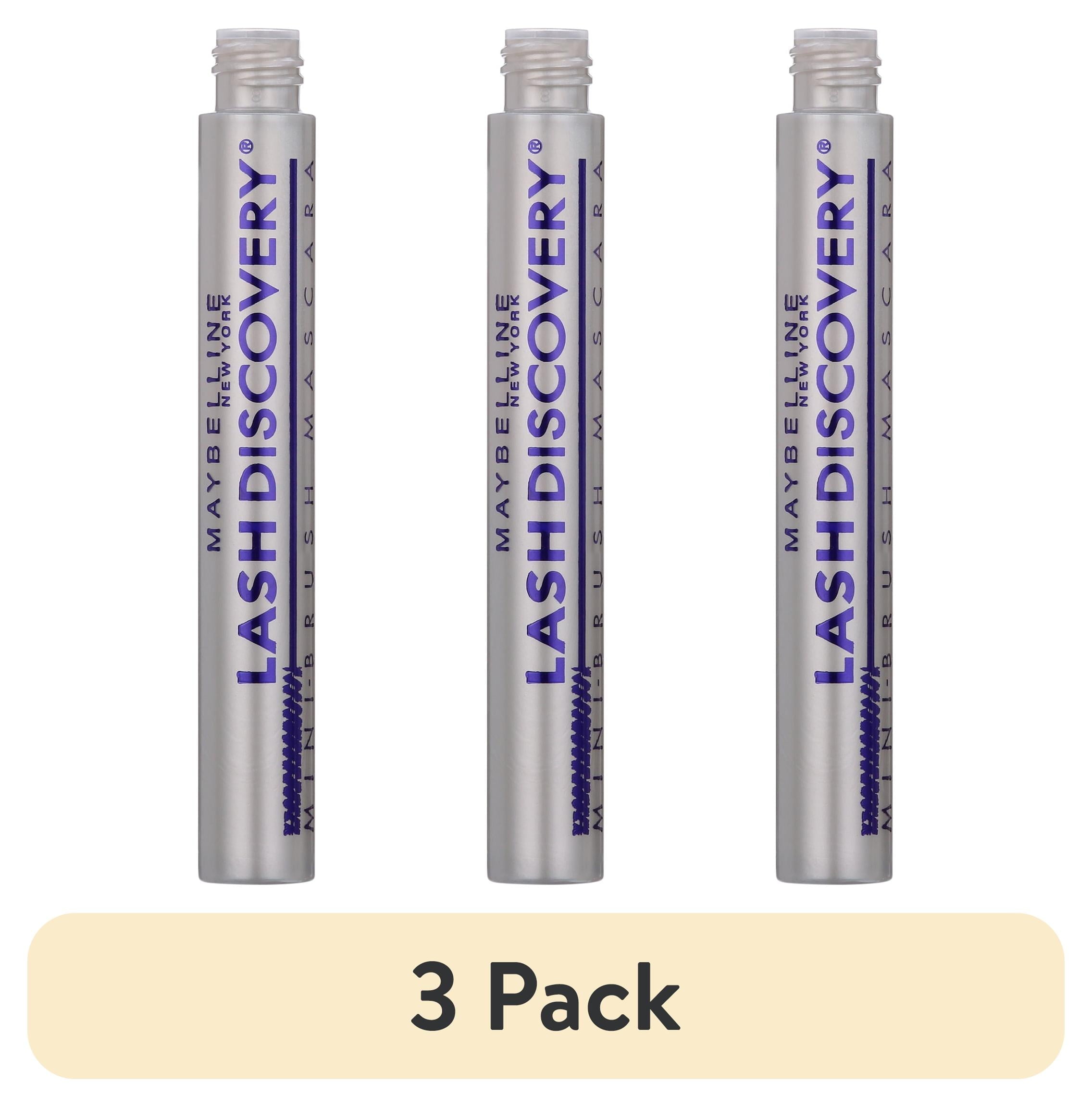 (3 pack) Maybelline Lash Discovery Mini-Brush Washable Mascara, Very Black
