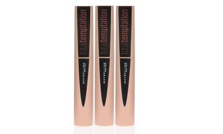 Maybelline Colossal Go Extreme Mascara Leather Black 9.5ml 3 Pack Volume Boost