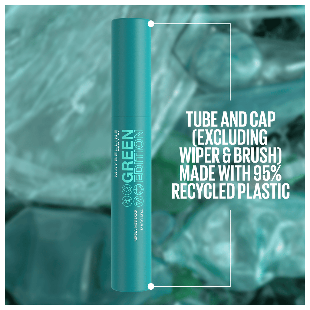 Maybelline Green Edition Mega Mousse Mascara, Very Black