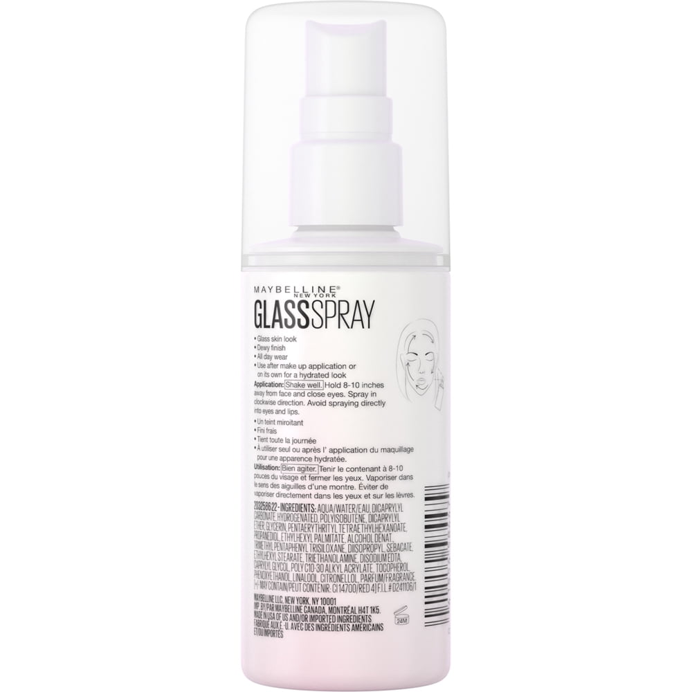 Maybelline Facestudio Glass Spray, Glass-Skin Makeup Finishing Spray, 3.4 fl. oz.