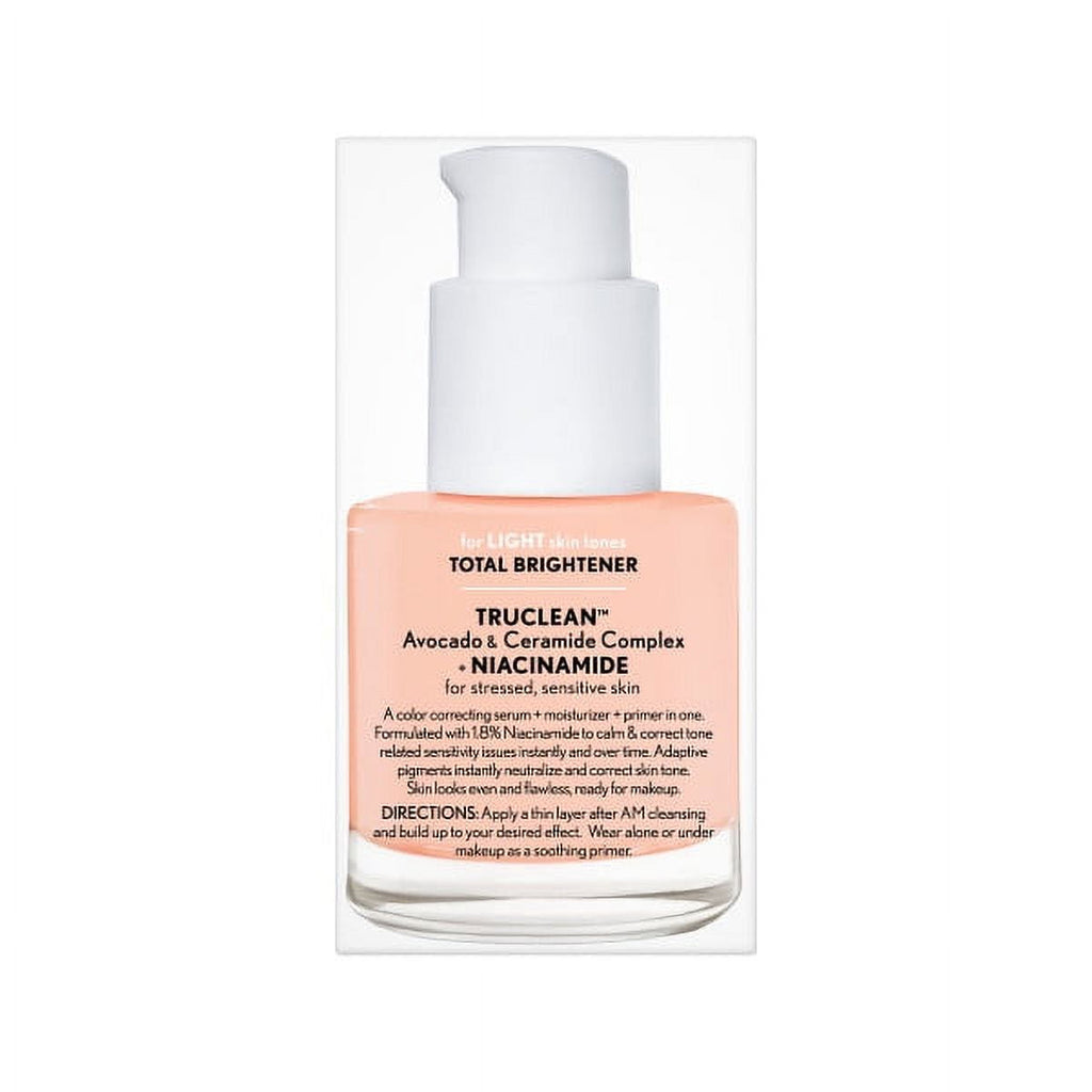 COVERGIRL Clean Fresh Primer, Color Correcting Serum and Moisturizer, Total Brightener, Light 1.0 fl oz