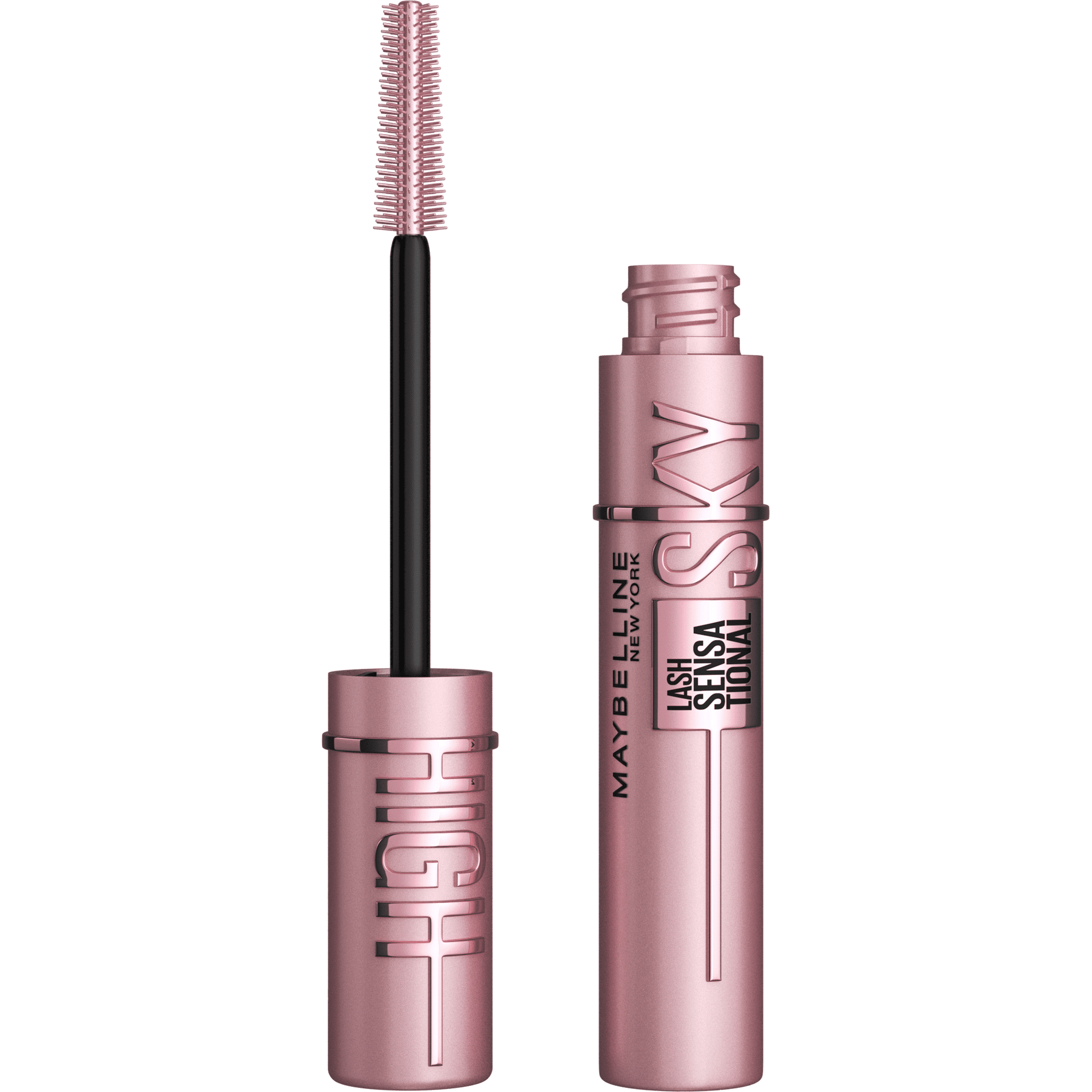 Maybelline Lash Sensational Sky High Mascara + Lifter Lip Gloss Set, Blackest Black