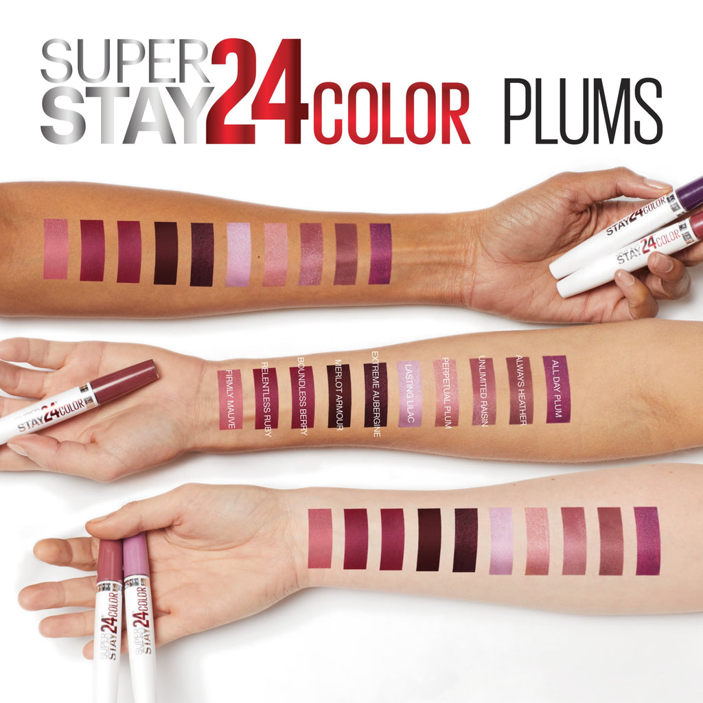 (2 pack) Maybelline SuperStay 24 2-Step Liquid Lipstick, Keep It Red