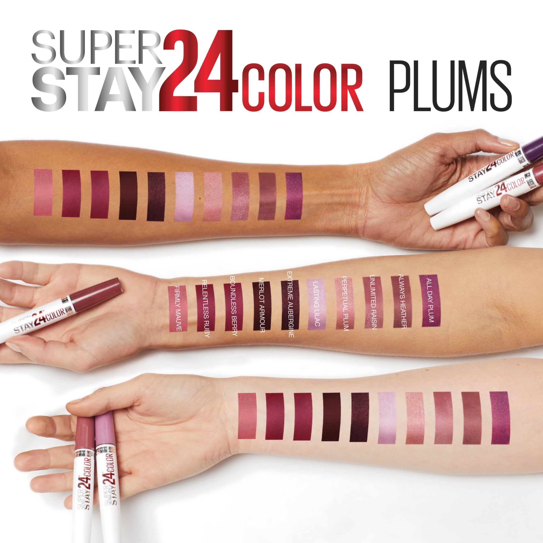 (2 pack) Maybelline SuperStay 24 2-Step Liquid Lipstick, Keep It Red