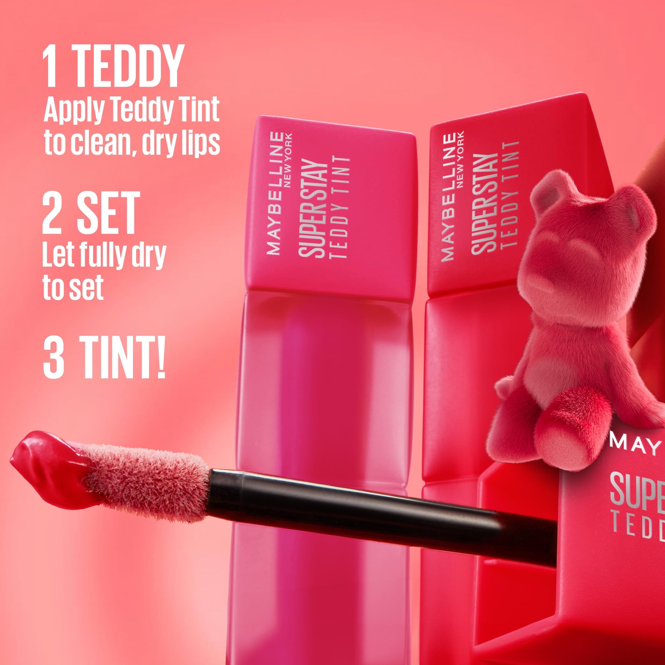 Maybelline Super Stay Teddy Tint, Long Lasting Matte Lip Stain, Kneehigh, 0.17 fl oz