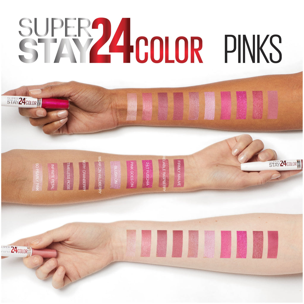 (4 pack) Maybelline SuperStay 24 2-Step Liquid Lipstick Makeup, Infinite Petal, 1 kit