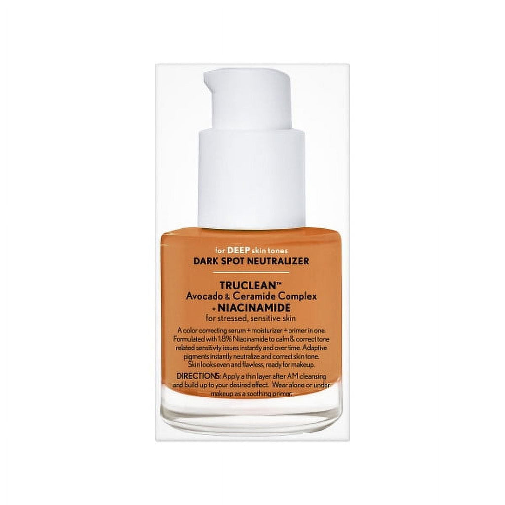 COVERGIRL Clean Fresh Primer, Color Correcting Serum and Moisturizer, Dark Spot Neutralizer, Deep 1.0 fl oz