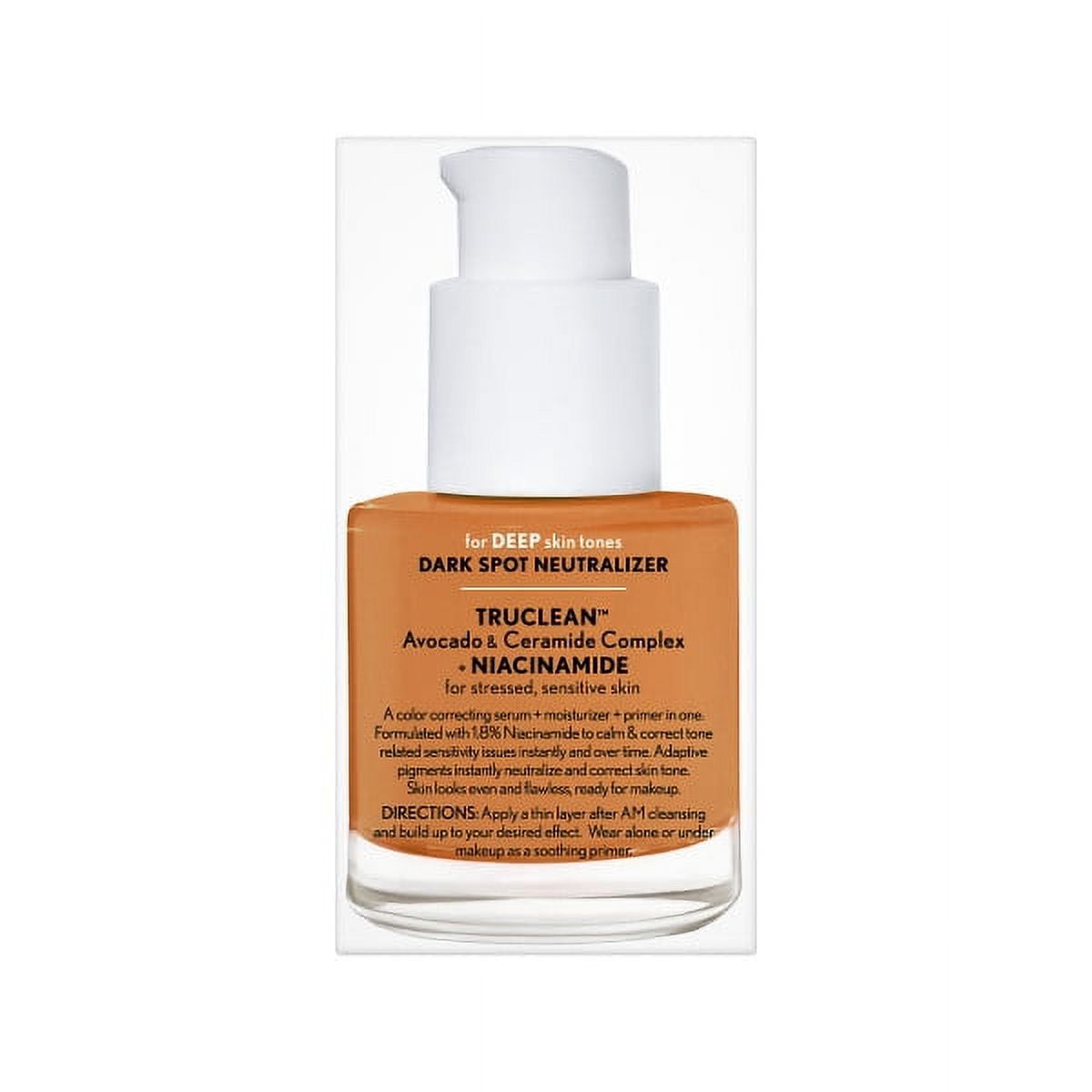 COVERGIRL Clean Fresh Primer, Color Correcting Serum and Moisturizer, Dark Spot Neutralizer, Deep 1.0 fl oz