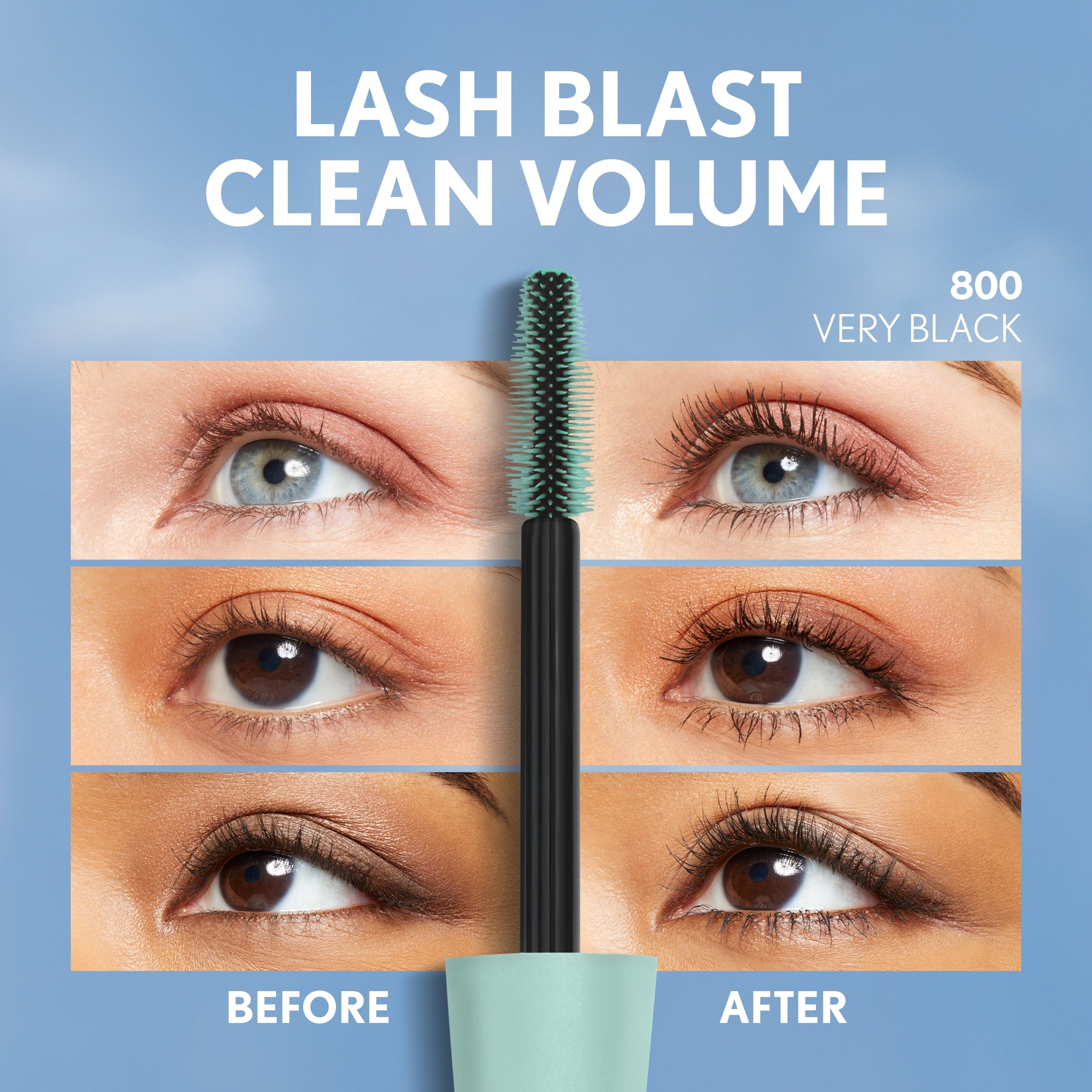 COVERGIRL Lash Blast Clean Mascara, 800 Very Black, 0.44 oz