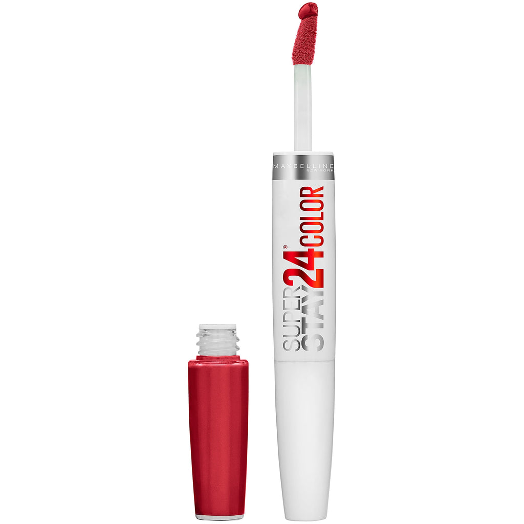 (2 pack) Maybelline SuperStay 24 2-Step Liquid Lipstick, Keep Up The Flame