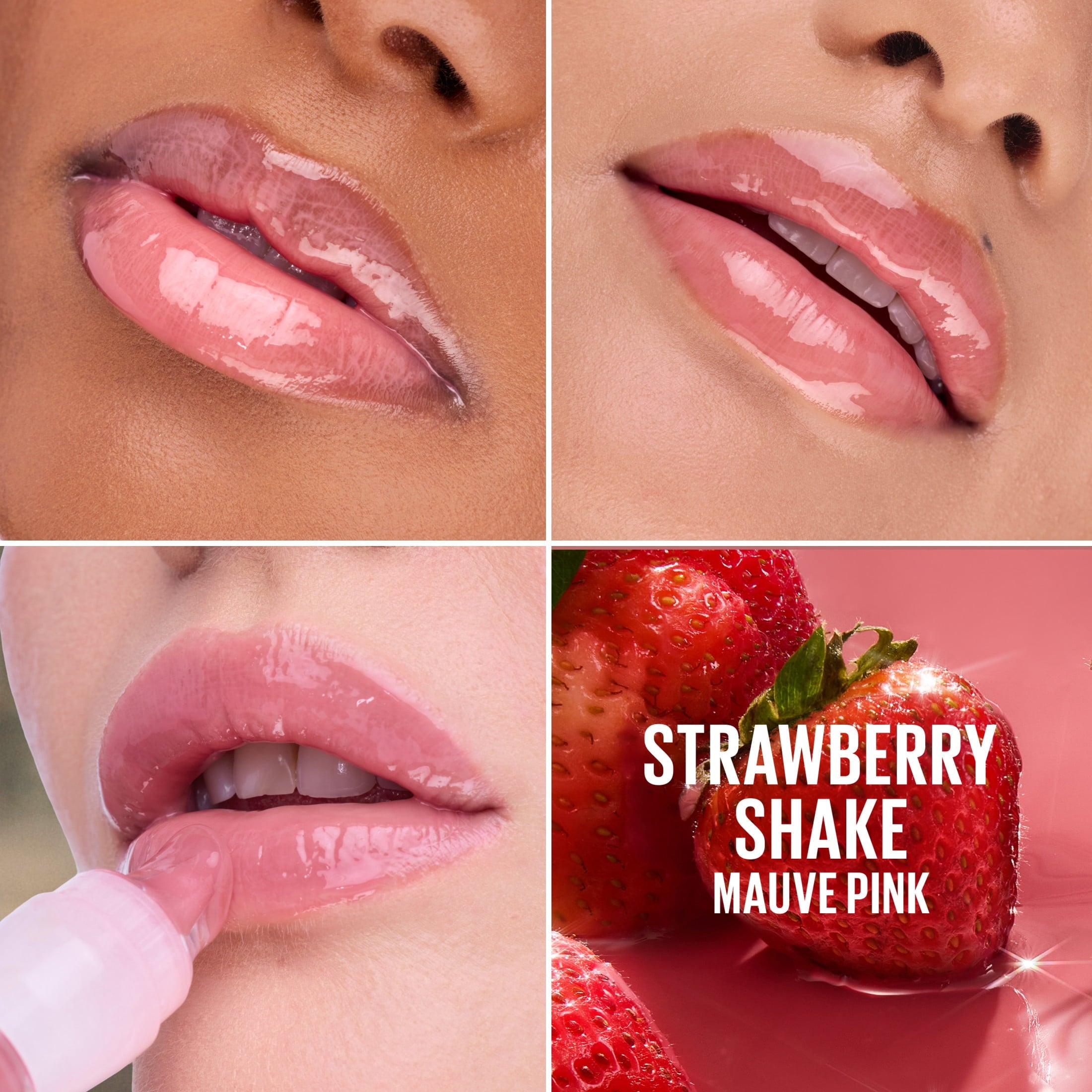 Maybelline Lifter Oil-in-Gel Lip Gloss with Hyaluronic Acid, Strawberry Shake, 0.22 fl oz