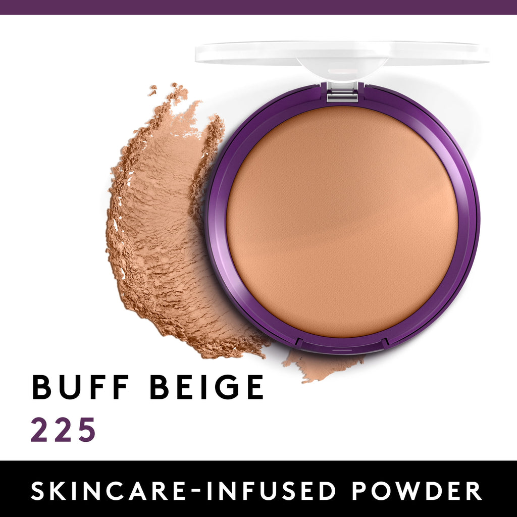 COVERGIRL Simply Ageless Wrinkle Defying Pressed Powder, 225 Buff Beige, 3.9 oz