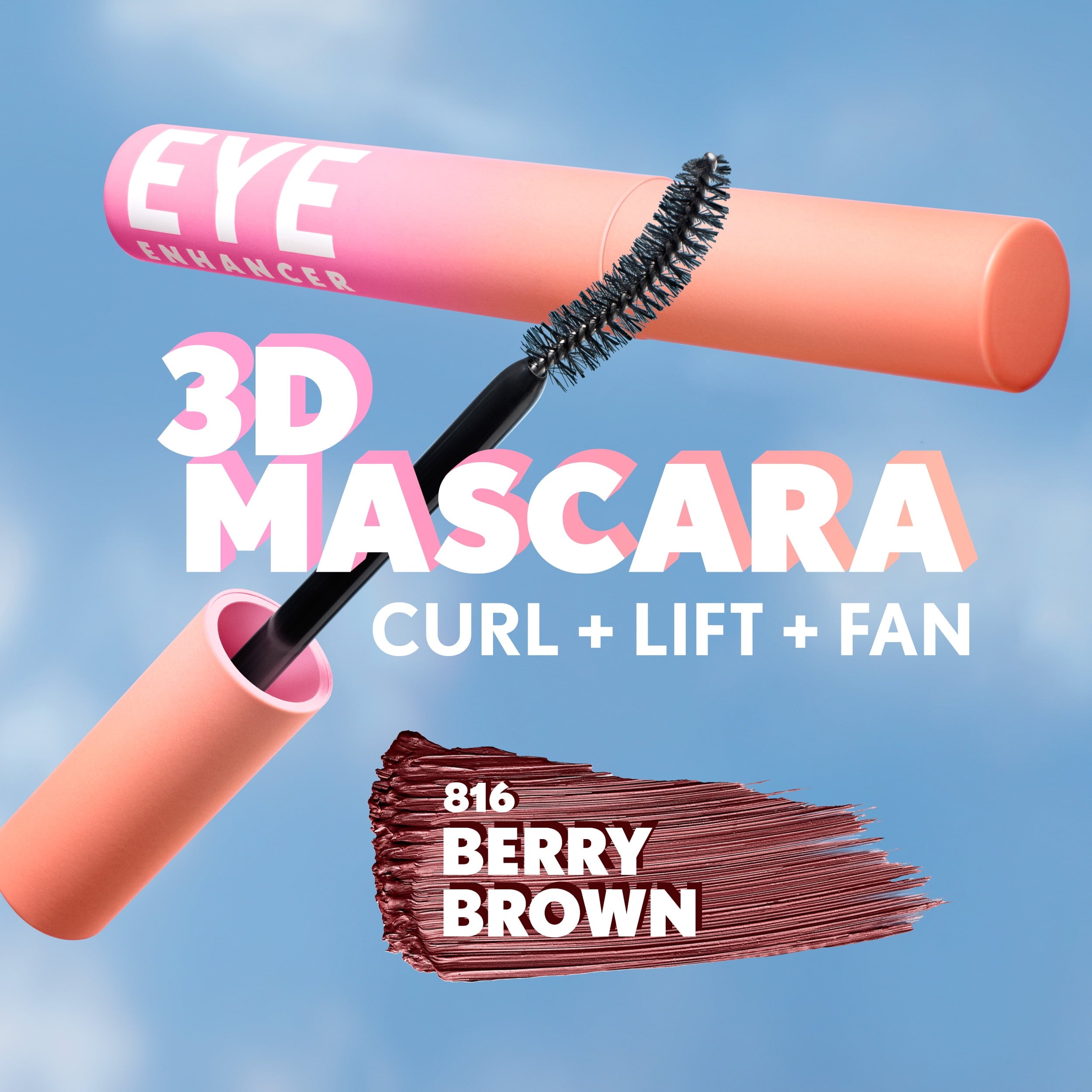 COVERGIRL Eye Enhancer 3D Mascara, 816 Berry Brown, 0.30 fl oz