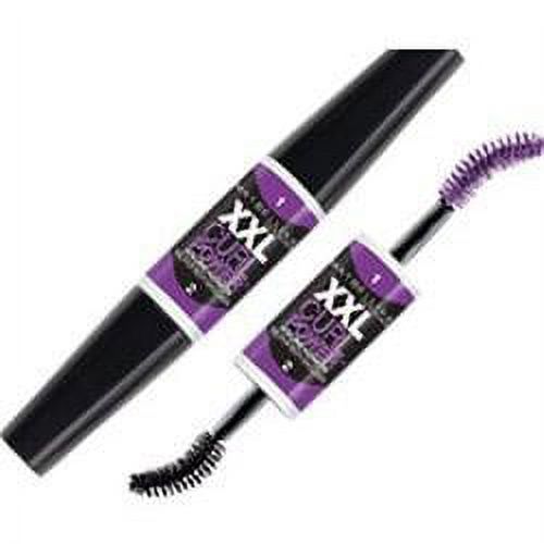 Maybelline New York XXL Curl Power Volume + Length Washable Microfiber Mascara, 572 Brownish Black, 0.17 Fl. Oz.