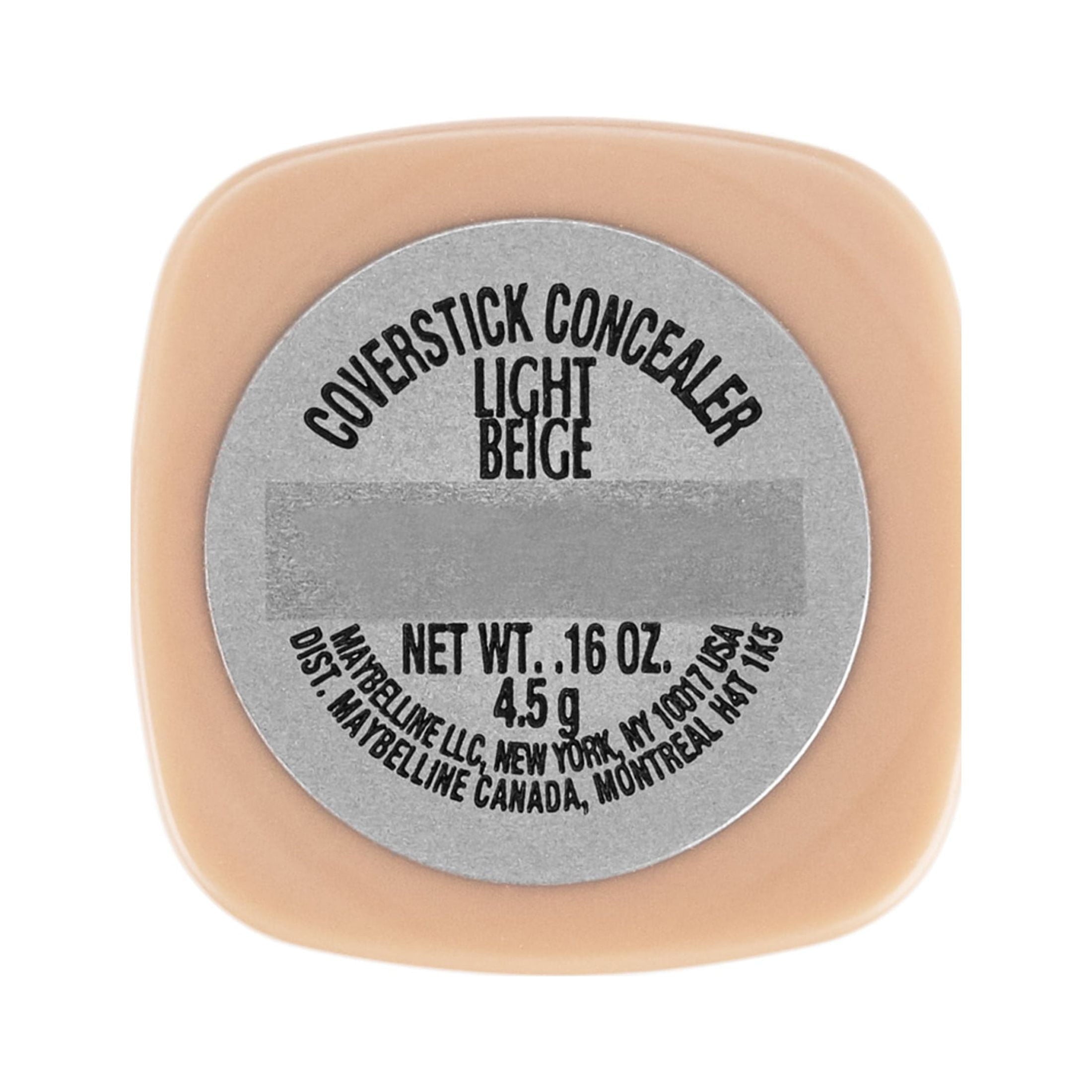 Maybelline Cover Stick Corrector Concealer, Light Beige, 0.16 oz