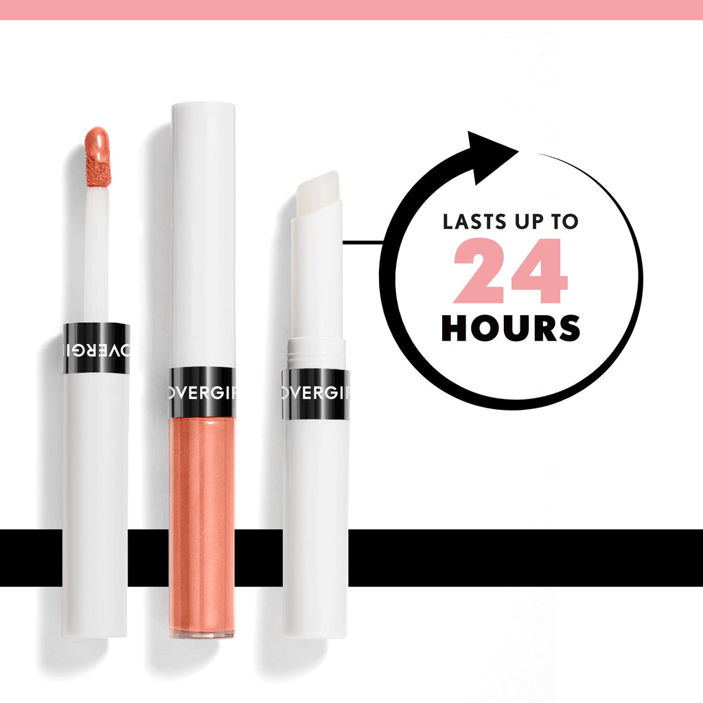 (2 pack) COVERGIRL Outlast All-Day Lip Color Moisturizing Lipstick, Clear