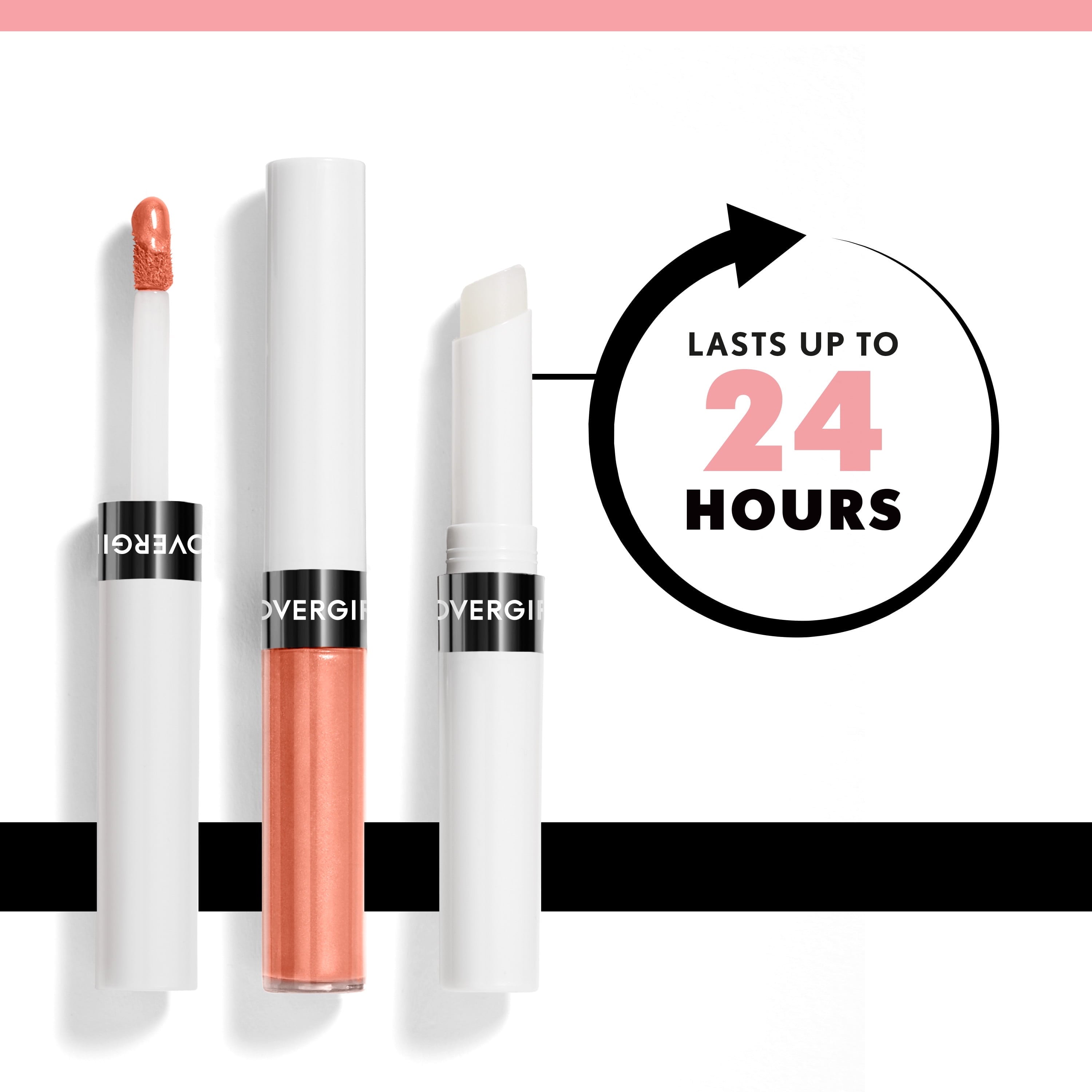(2 pack) COVERGIRL Outlast All-Day Lip Color Moisturizing Lipstick, Clear