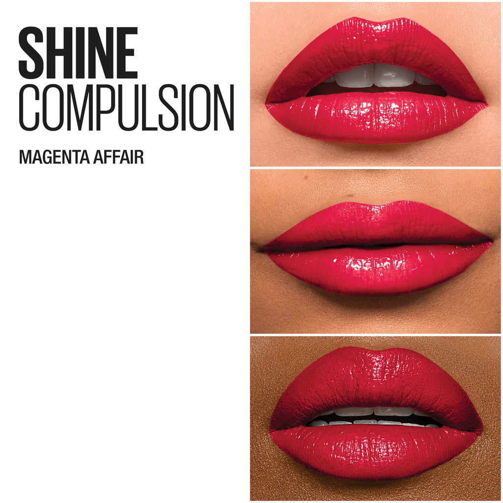 Maybelline Color Sensational Shine Compulsion Lipstick Makeup, Magenta Affair