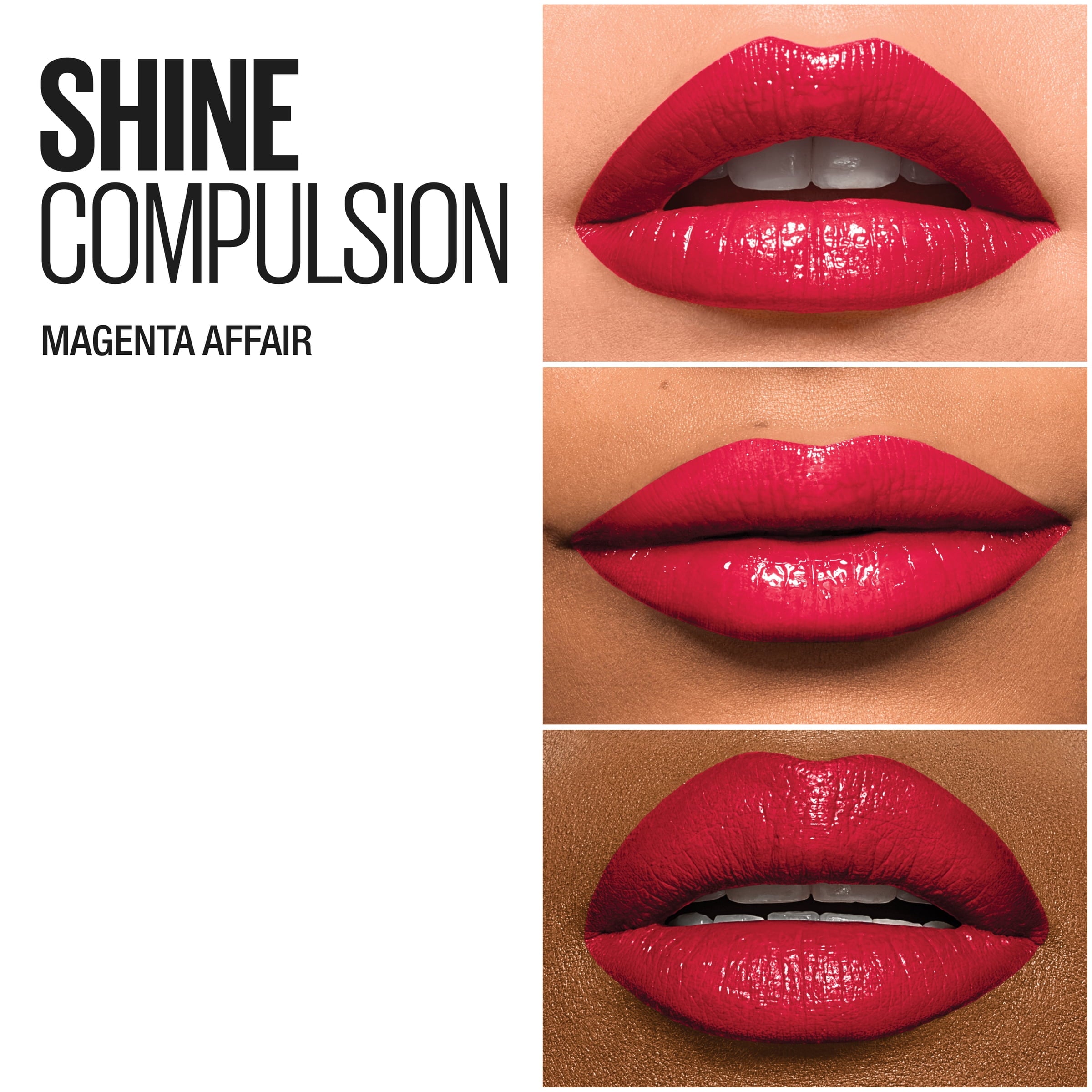 Maybelline Color Sensational Shine Compulsion Lipstick Makeup, Magenta Affair
