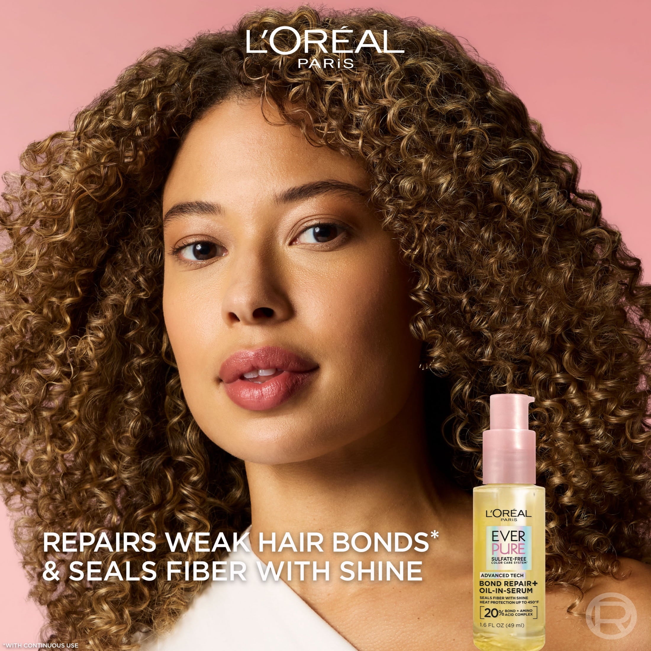 L'Oreal Paris EverPure Bond Repair Oil-in-Serum Hair Repair for Strength and Shine, 1.6 fl oz
