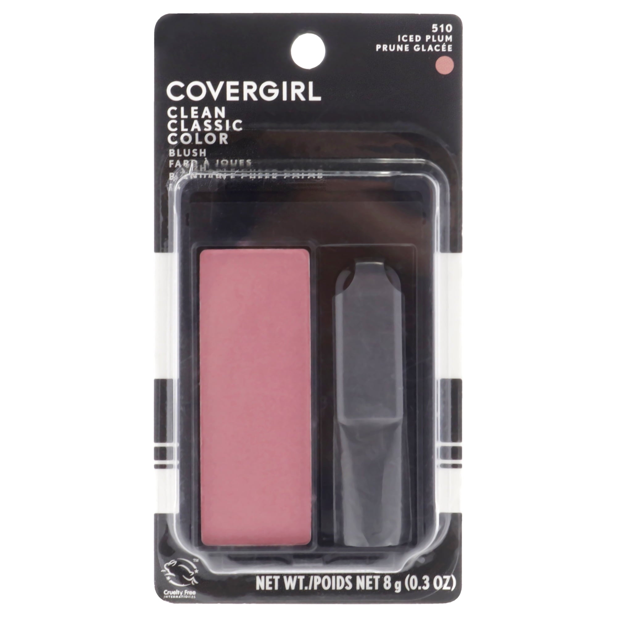 COVERGIRL Classic Color Powder Blush, 510 Iced Plum, 0.3 oz, Long Lasting Glowing Color