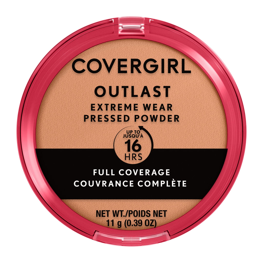 COVERGIRL Outlast Extreme Wear Pressed Powder, 820 Creamy Natural, 0.38 oz, Full Coverage