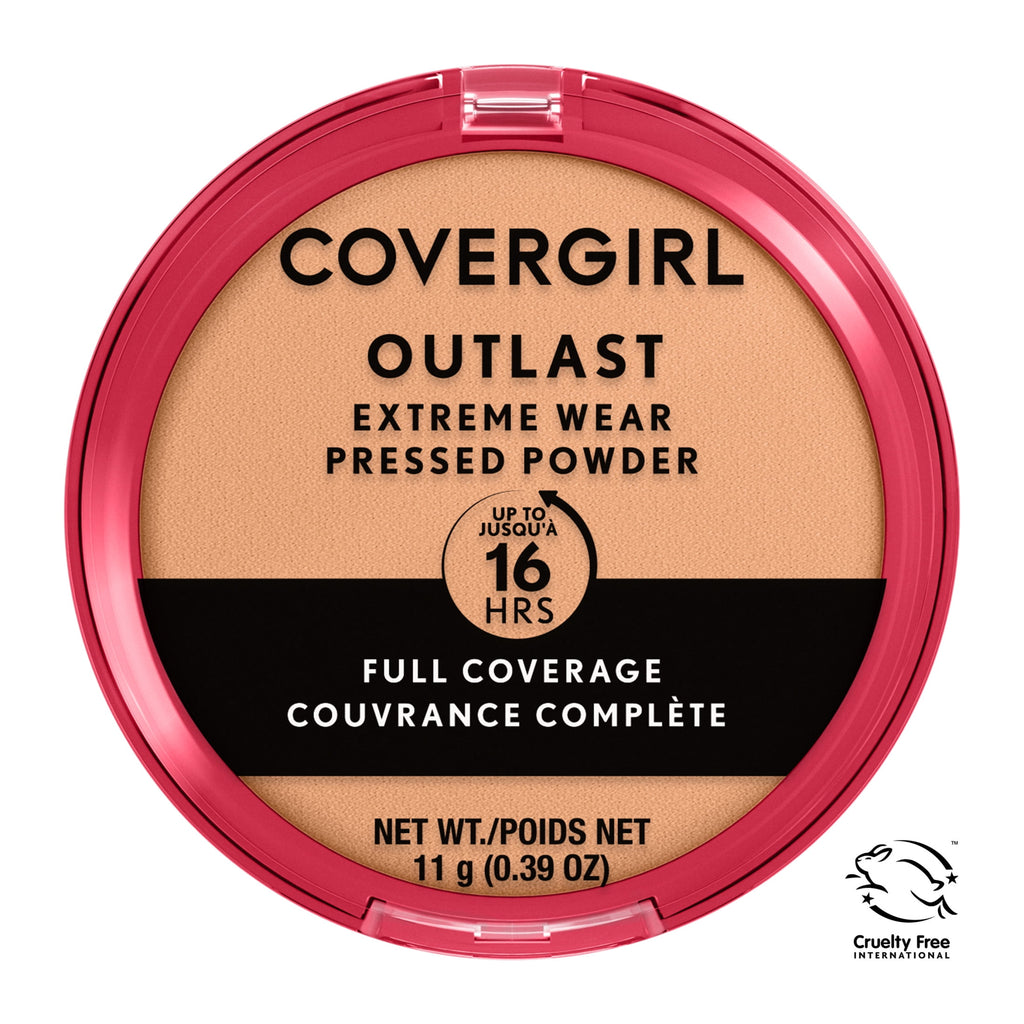 COVERGIRL Outlast Extreme Wear Pressed Powder, 840 Natural Beige, 0.38 oz