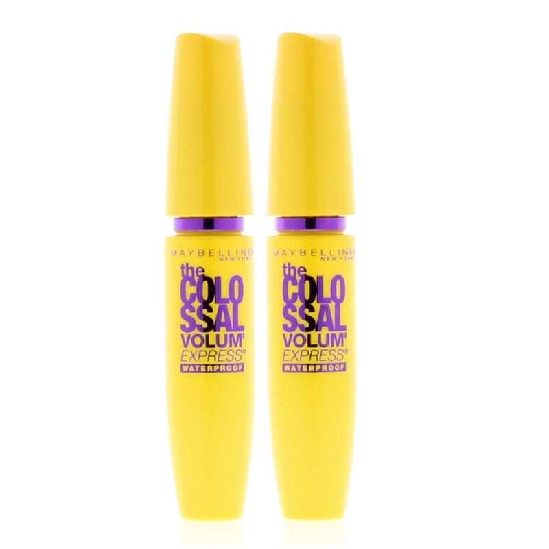Maybelline Volum'express Mascara 240 Glam Black Waterproof 0.27 oz (2 Pack)