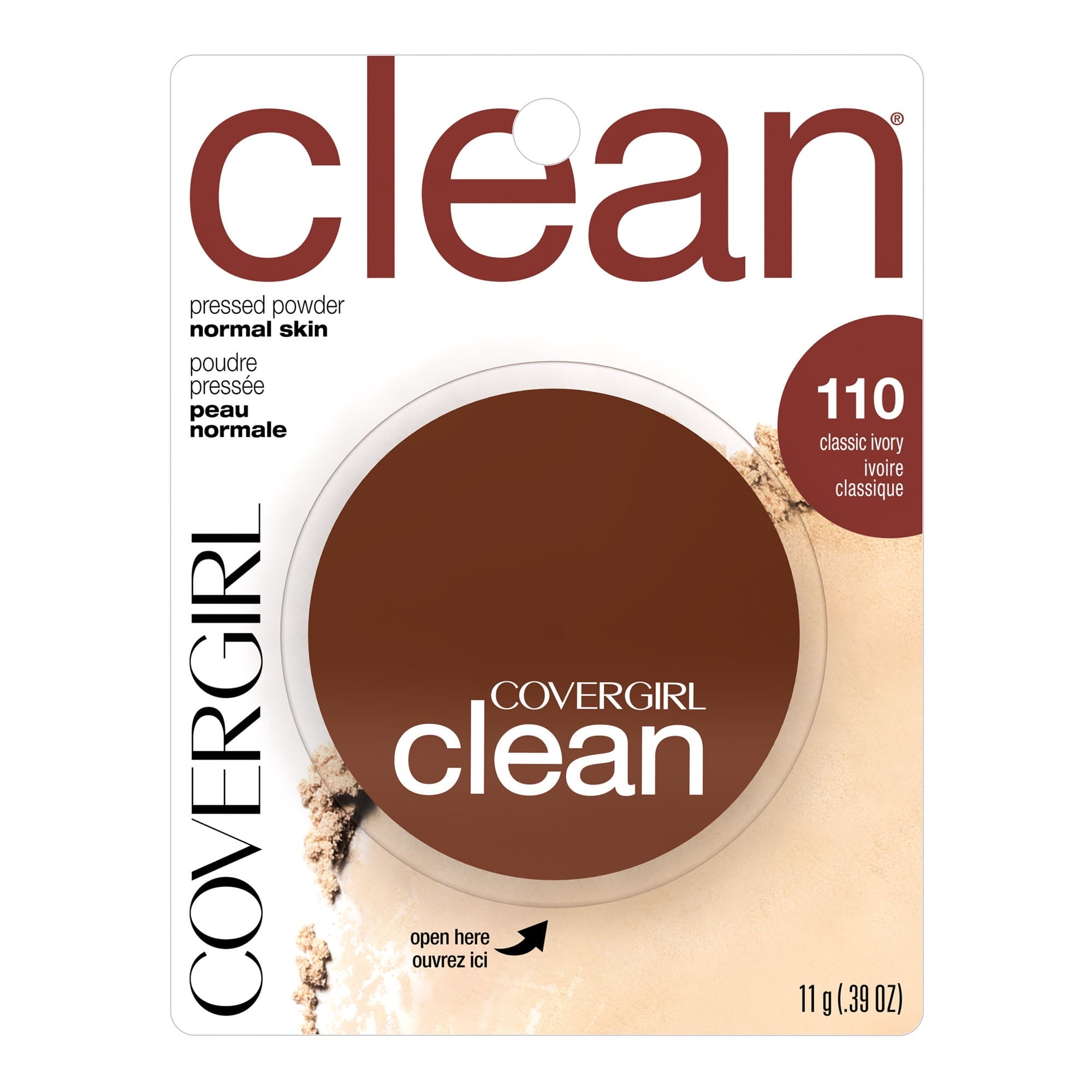 COVERGIRL Clean Powder Foundation, 110 Classic Ivory
