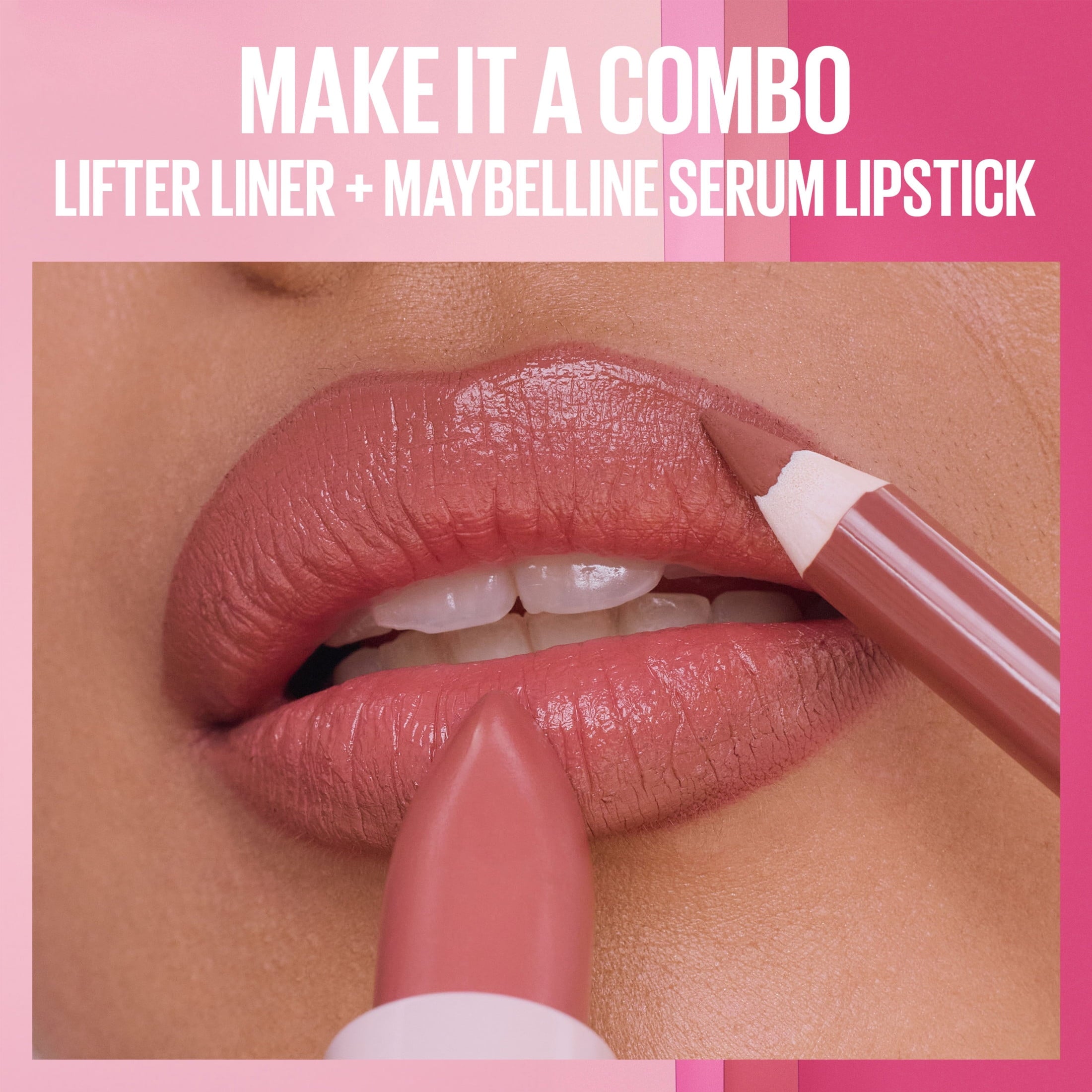 Maybelline Serum Lipstick, Satin Finish, Oil-Blend and Hyaluronic Acid, 102 Out 'Til 4, 0.12 oz