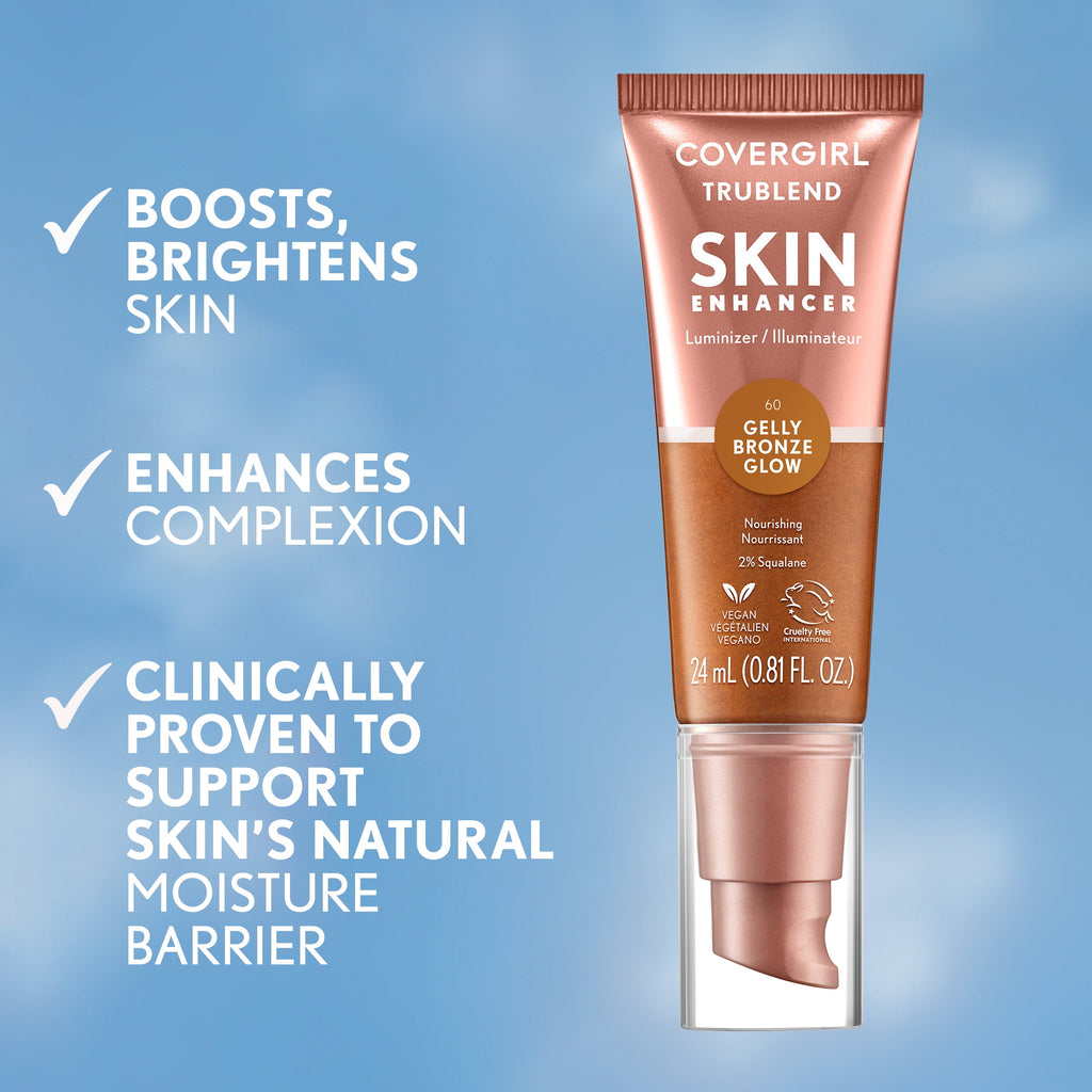 COVERGIRL Trublend Skin Enhancer Luminizer Gelly, 60 Bronze Glow, 0.81 fl oz