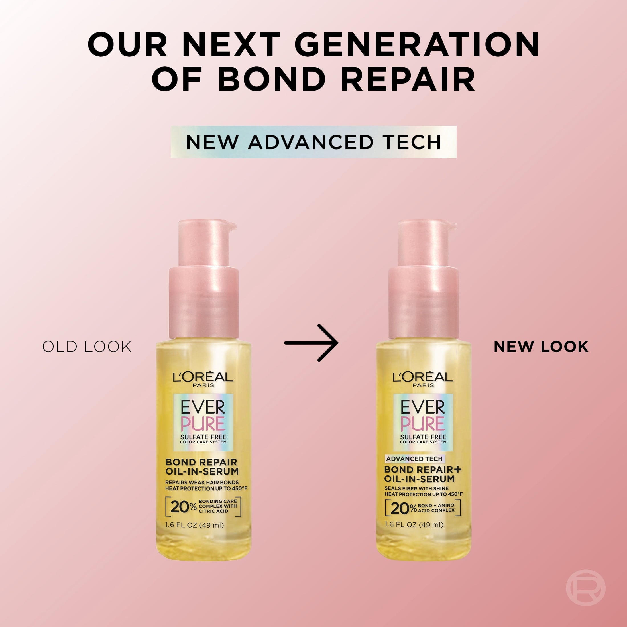 L'Oreal Paris EverPure Bond Repair Oil-in-Serum Hair Repair for Strength and Shine, 1.6 fl oz