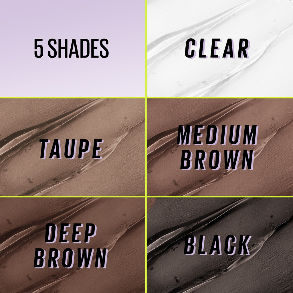 Maybelline Super Lock Brow Glue Tinted Waterproof Eyebrow Gel, Taupe, 0.23 fl oz