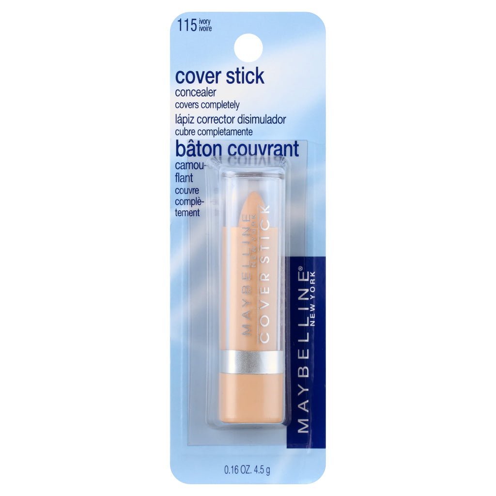 Maybelline Cover Stick Corrector Concealer, Ivory, 0.16 oz